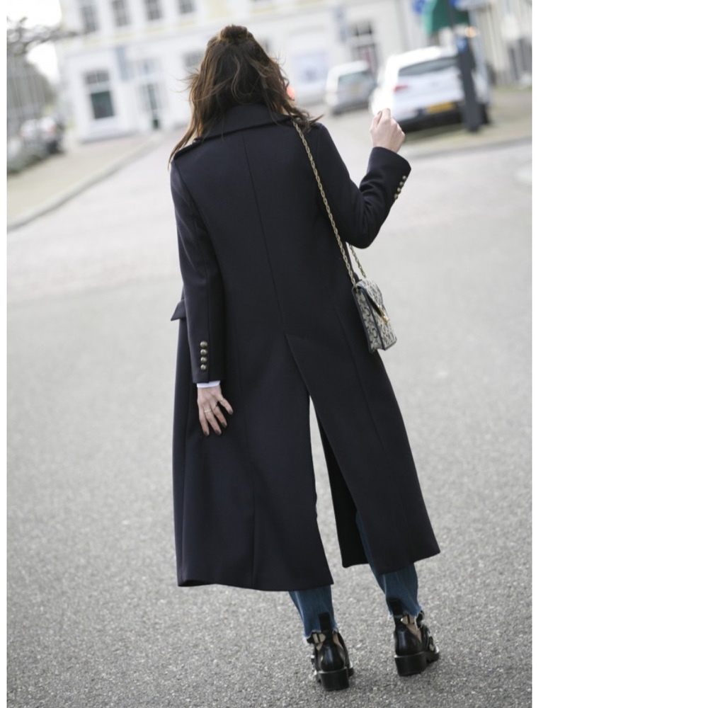 Zara double breasted Long Wool Coat - Picture 5 of 10